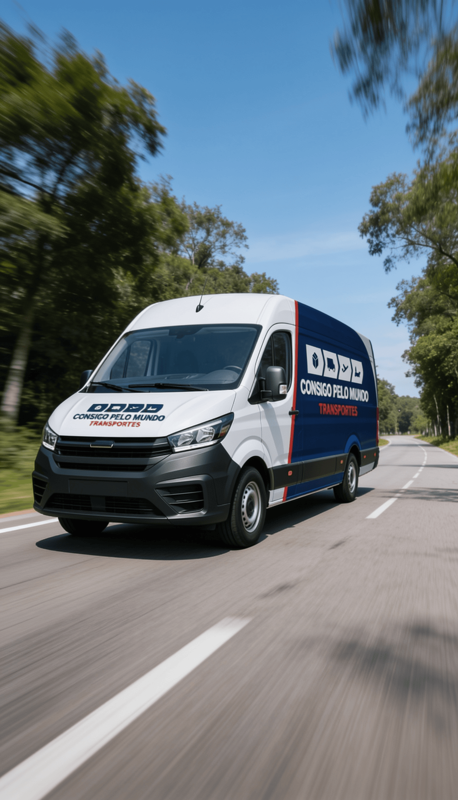 Carrinha Consigo Pelo Mundo Transportes com colaborador